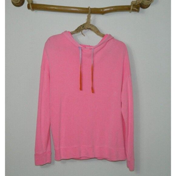 SUNDRY Hoodie Pink Sweatshirt Size Small (1) Pullover Tie Dye Drawstring Hoodie - Picture 2 of 8